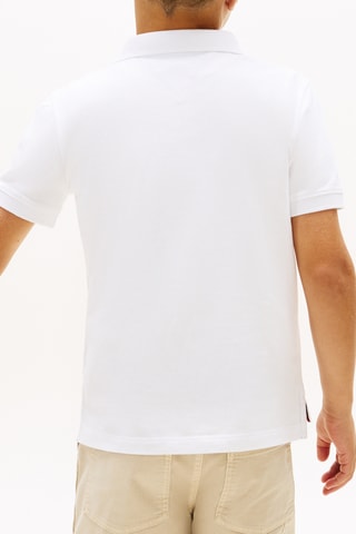 Polo regular fit - Blanco y rojo