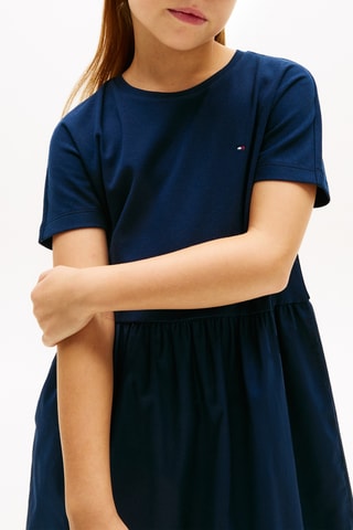 Robe relaxed en coton biologique - Bleu marine