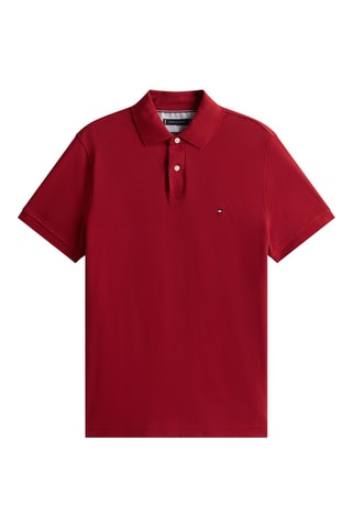Polo regular en coton biologique - Rouge