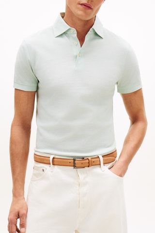Polo slim regular - Vert d’eau