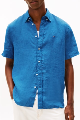 Chemise regular en lin - Ciel