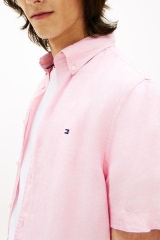 Chemise regular en lin - Rose