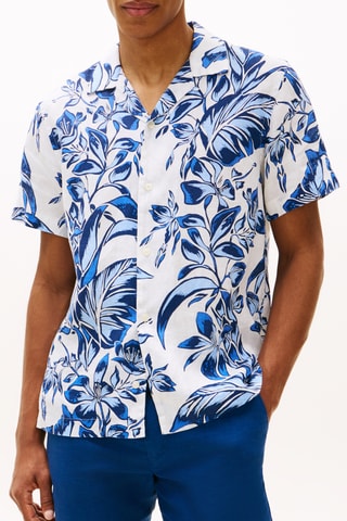 Chemise regular en lin - Blanc