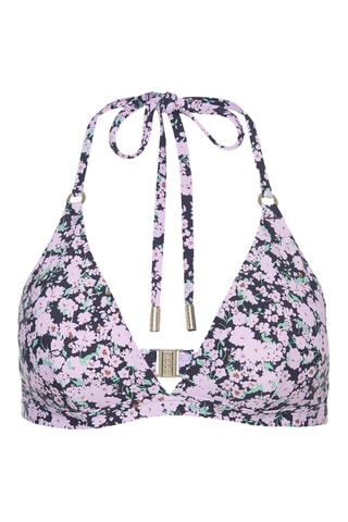 Sujetador de bikini - Azul oscuro y rosa