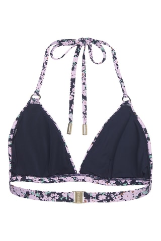 Sujetador de bikini - Azul oscuro y rosa