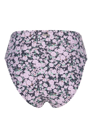 Braga de bikini de talle alto - Azul oscuro y rosa