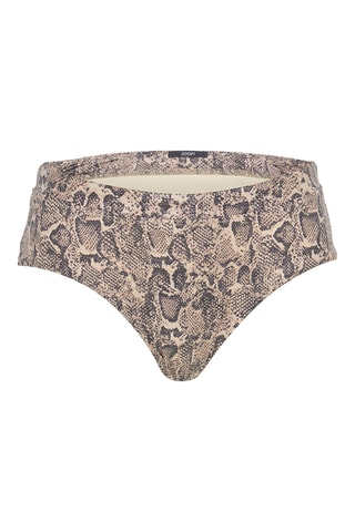 Braga de bikini de talle alto - Beige