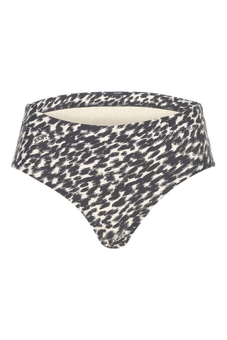 Braga de bikini de talle alto - Negro