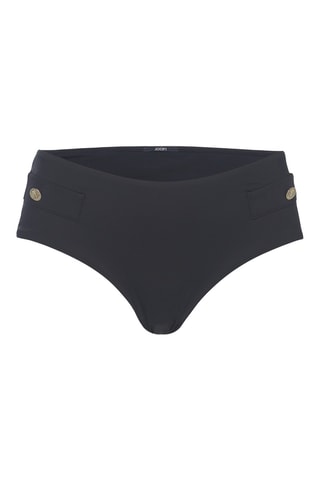 Braga de bikini de talle alto - Negro