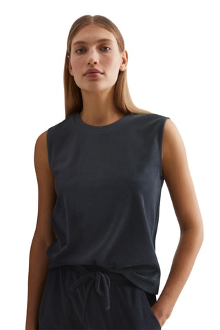 Camiseta de tirantes de algodón orgánico - Azul marino