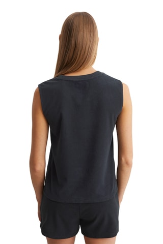 Camiseta de tirantes de algodón orgánico - Azul marino