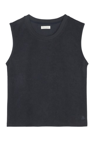 Camiseta de tirantes de algodón orgánico - Azul marino
