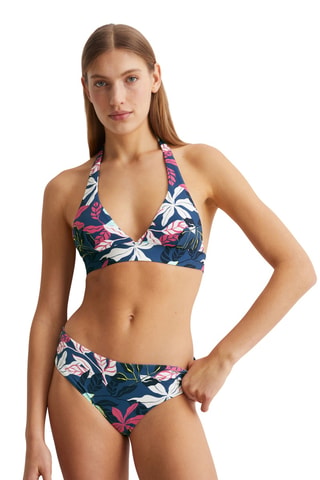 Braga de bikini de talle alto - Azul