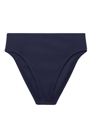 Braga de bikini de talle alto - Azul marino