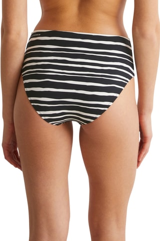 Braga de bikini de talle alto - Negro