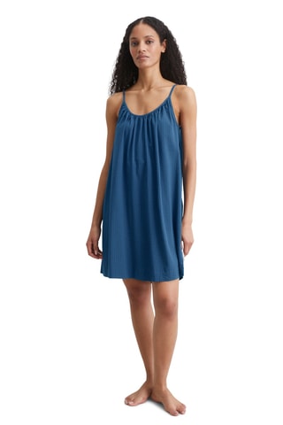 Vestido trapecio sin mangas - Azul