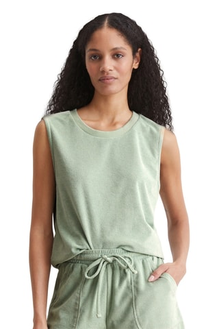 Camiseta de tirantes de algodón orgánico - Verde claro