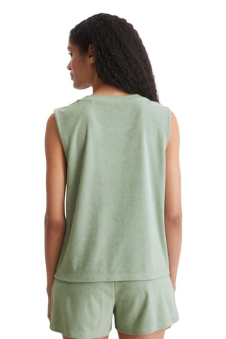 Camiseta de tirantes de algodón orgánico - Verde claro