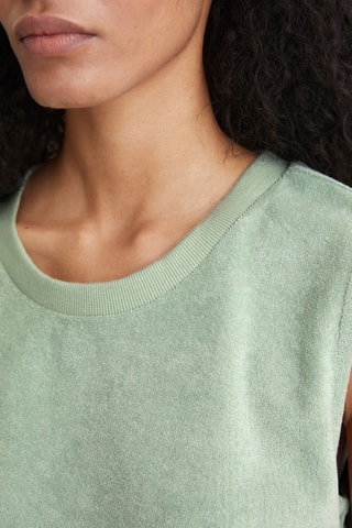 Camiseta de tirantes de algodón orgánico - Verde claro