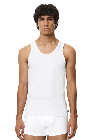 2 camisetas de tirantes de algodón orgánico - Blanco