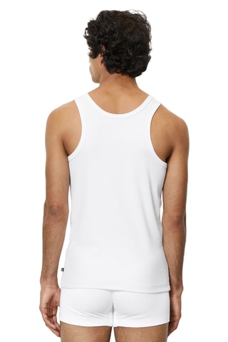 2 camisetas de tirantes de algodón orgánico - Blanco