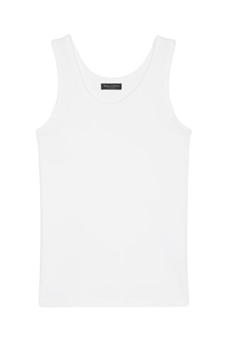 2 camisetas de tirantes de algodón orgánico - Blanco