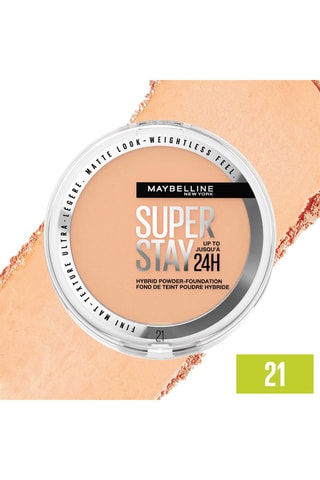 Vegan Poeder Waterproof Foundation Hybride 24 Uur Superstay - N°21 - 9 g