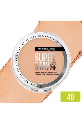 Vegan Foundation Poeder Waterproof Hybride 24 h Superstay - N°40 - 9 g