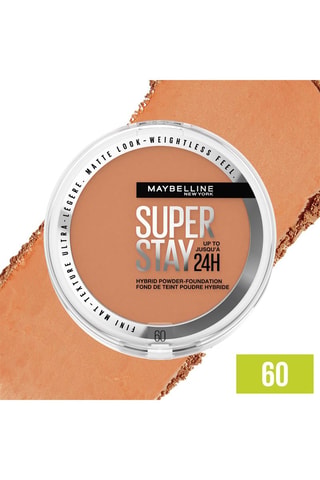 Vegan Foundation Poeder Waterproof Hybride 24 h Superstay - N°60 - 9 g