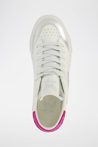 Tennis plateformes Cyndia - Blanc et rose