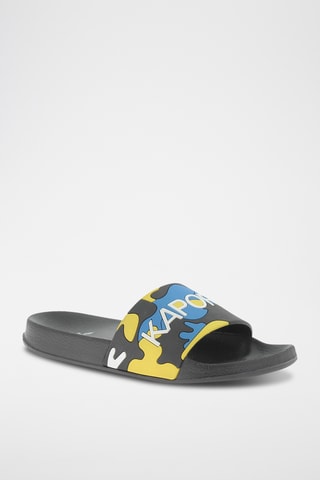 Claquettes Doral - Bleu et jaune