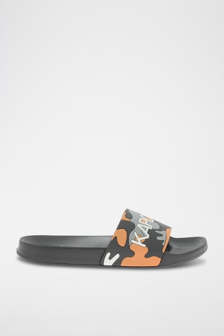 Claquettes Doral - Gris et orange