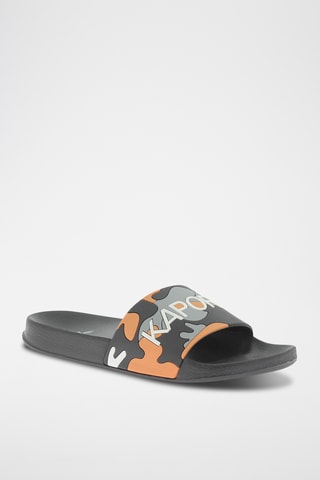 Claquettes Doral - Gris et orange