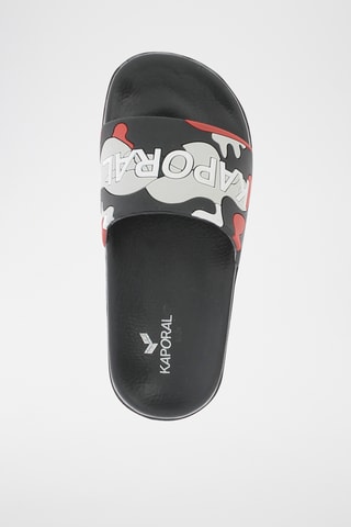 Claquettes Boraly - Rouge et noir