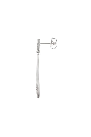Boucles d’oreilles Gouttes d'amour précieuses - Or blanc et diamants