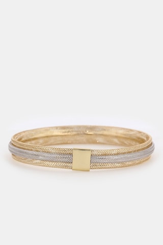 Bracelet Vico Scintillant - Or jaune et or blanc