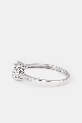 Bague - Or blanc et diamants