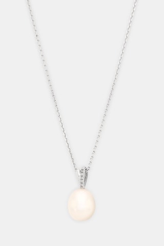 Pendentif Luliwa - Or blanc, diamants et perle de culture