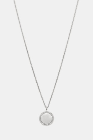 Pendentif Round nacre - Or blanc, diamants et nacre