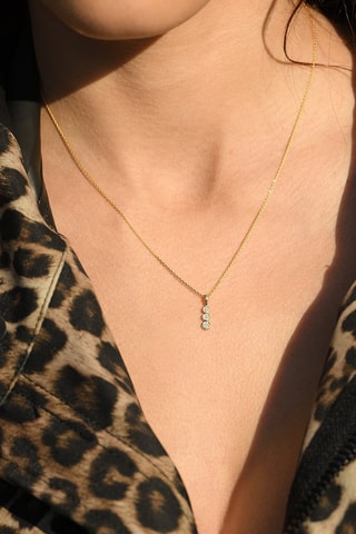 Pendentif Mini trilogy  -  Or jaune et diamants