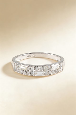 Bague Mohini - Or blanc et diamants