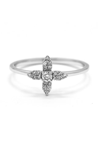 Bague Nise - Or blanc et diamants