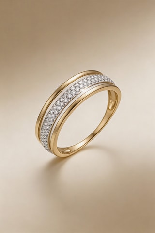 Bague Daphné - Or jaune et diamants