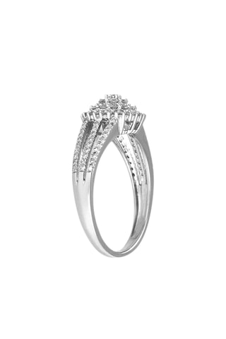 Bague Zinnia - Or blanc et diamants