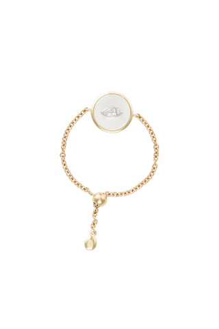 Bague Méloré - Or jaune, diamants et nacre