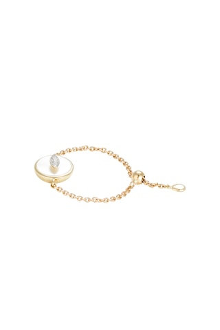 Bague Méloré - Or jaune, diamants et nacre