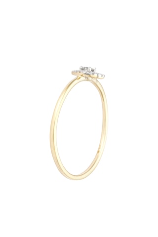 Bague Cœur Eternel - Or jaune et diamants