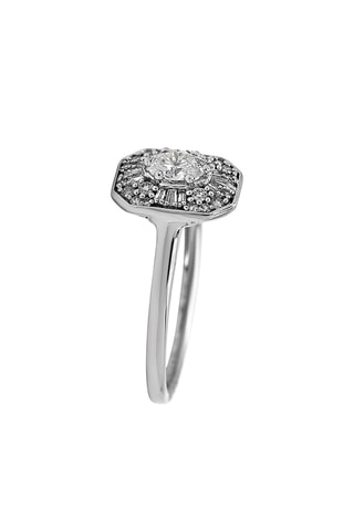 Bague - Or blanc et diamants