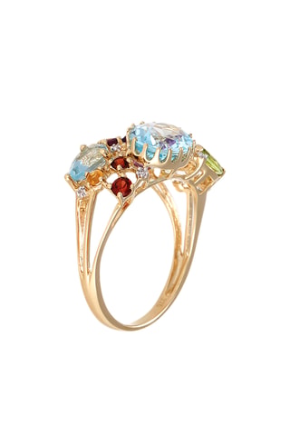 Bague Valéria - Or jaune, diamants, citrines, grenats, péridots et améthystes
