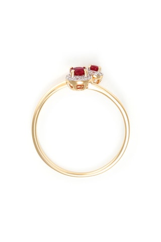 Bague Alinnia - Or jaune, diamants et rubis